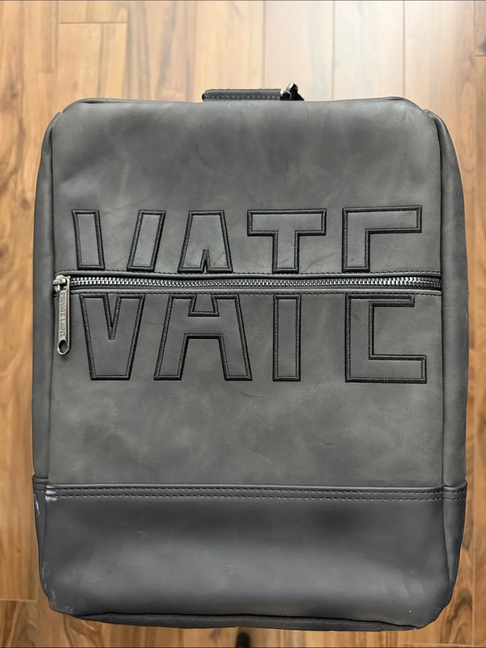 Private Label Platinum Black Men's Duffel Bag with Removable Strap